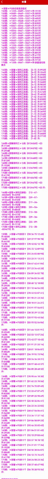 7.2排列三名家分享