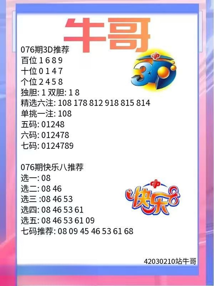 7.5快乐8名家分享