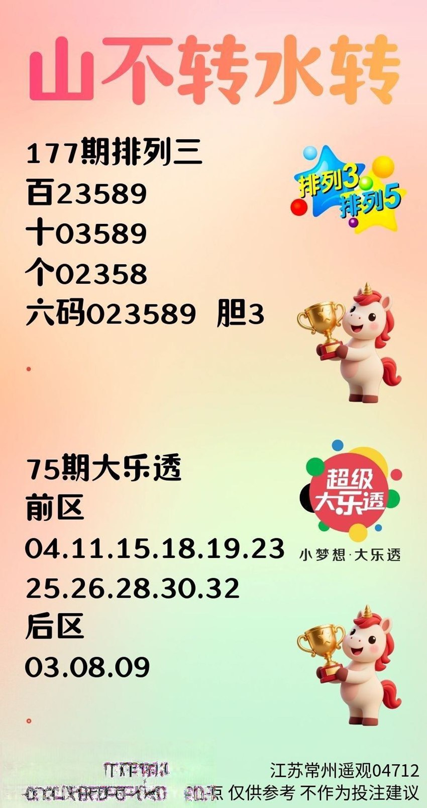7.6排列三名家分享
