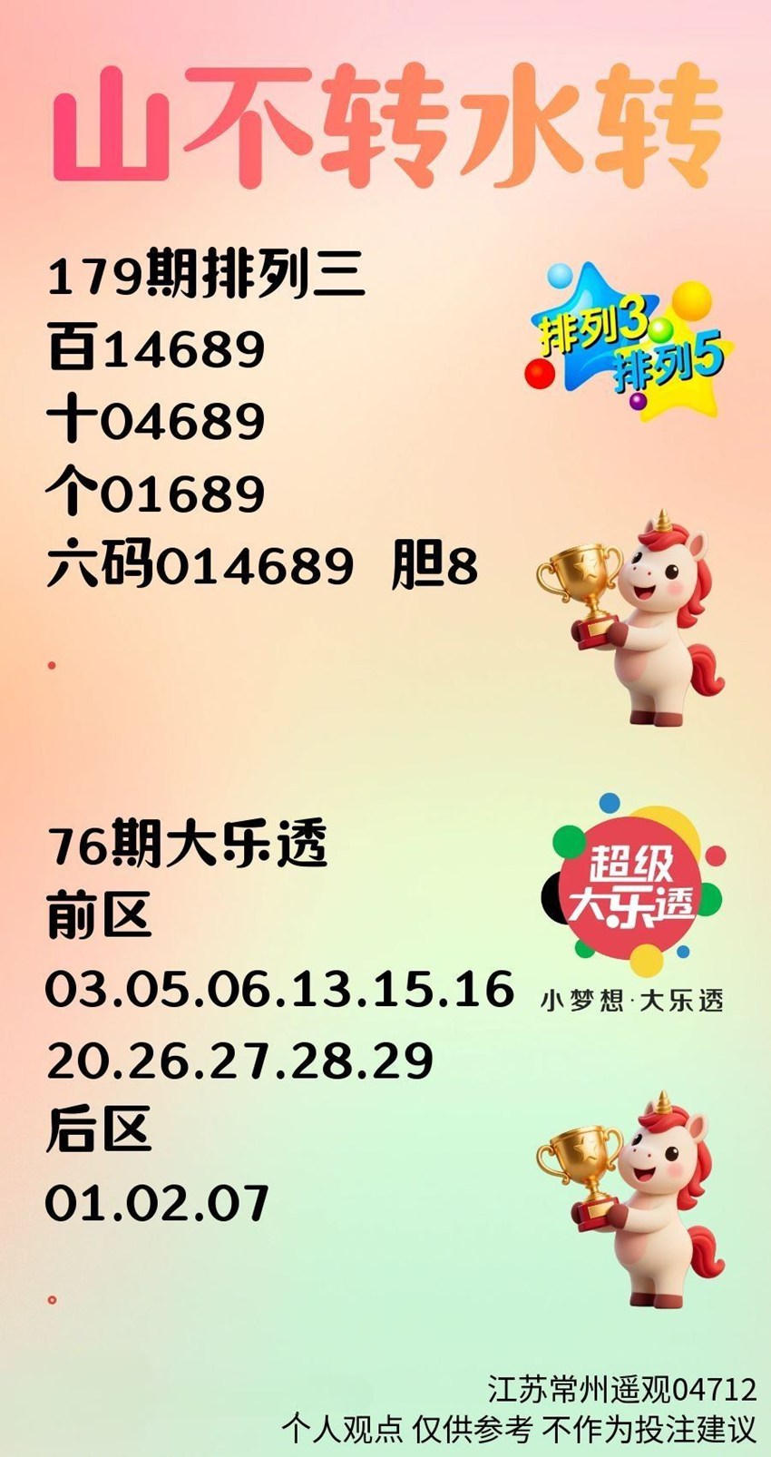 7.8排列三名家分享