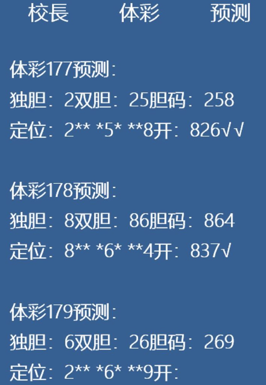 7.8排列三名家分享