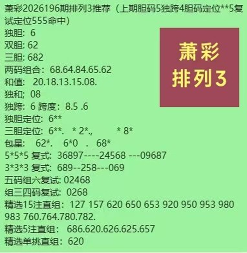 7.25排列三名家分享