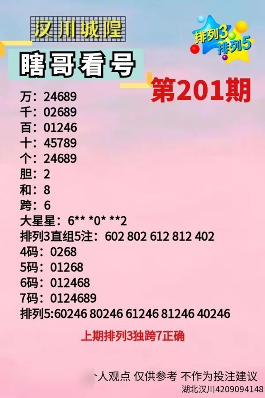 7.30排列三名家分享