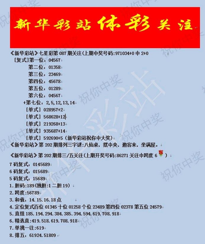 7.31排列三名家分享